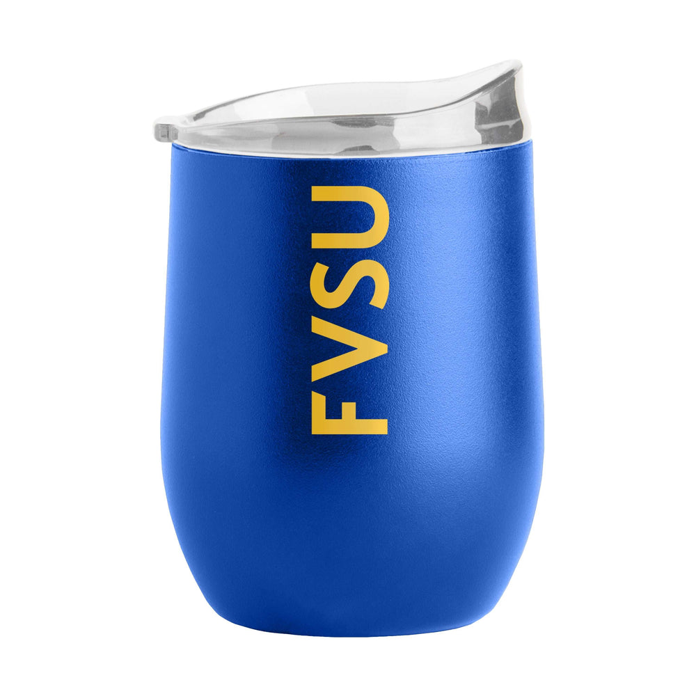 Fort Valley State 16oz Gameday Powder Coat Curved Bev - Logo Brands - Flyclothing LLC