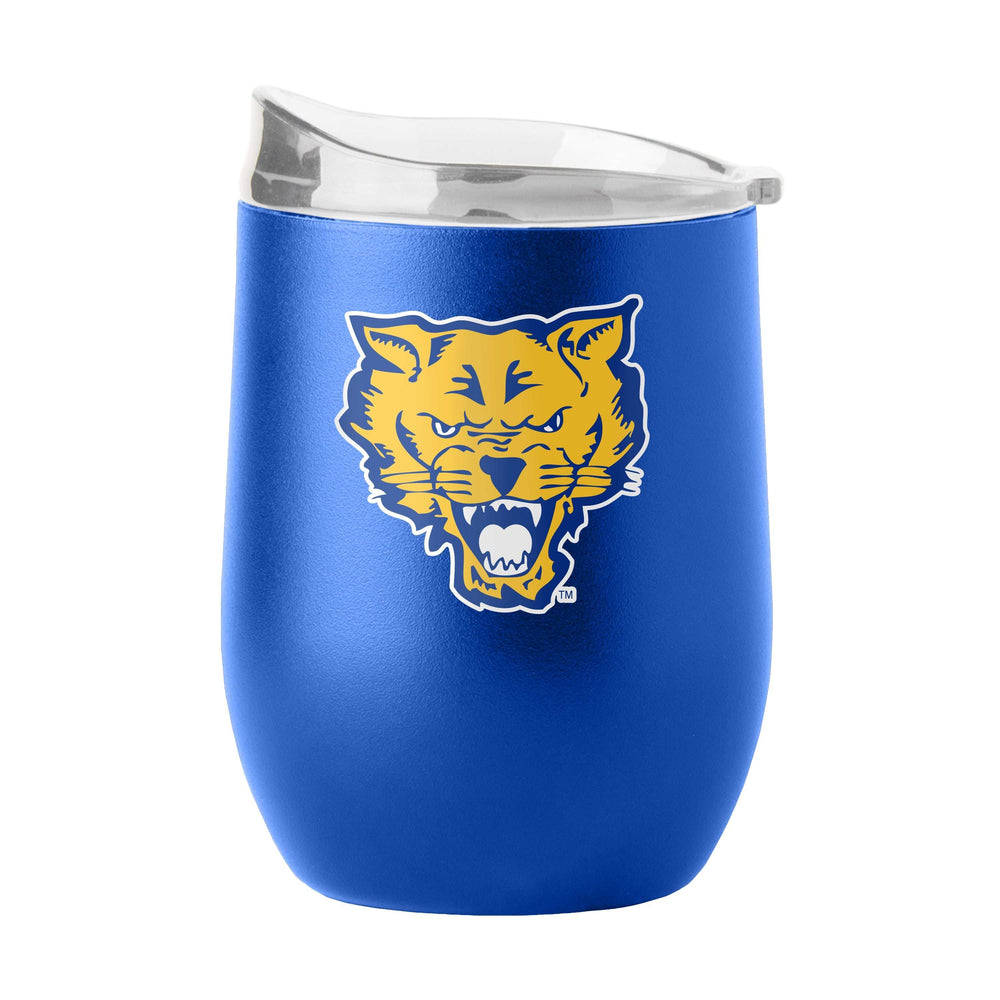 Fort Valley State 16oz Gameday Powder Coat Curved Bev - Logo Brands - Flyclothing LLC