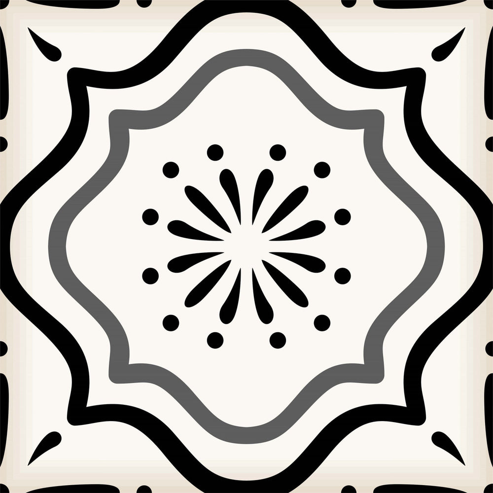 6" X 6" Black And White Mosaic Peel And Stick Removable Tiles - Homeroots - Flyclothing LLC