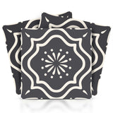 6" X 6" Burst Gray And White Peel And Stick Removable Tiles - Homeroots - Flyclothing LLC