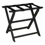 Earth Friendly Black Folding Luggage Rack With Black Straps - Homeroots - Flyclothing LLC