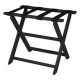 Earth Friendly Black Folding Luggage Rack With Black Straps - Homeroots - Flyclothing LLC