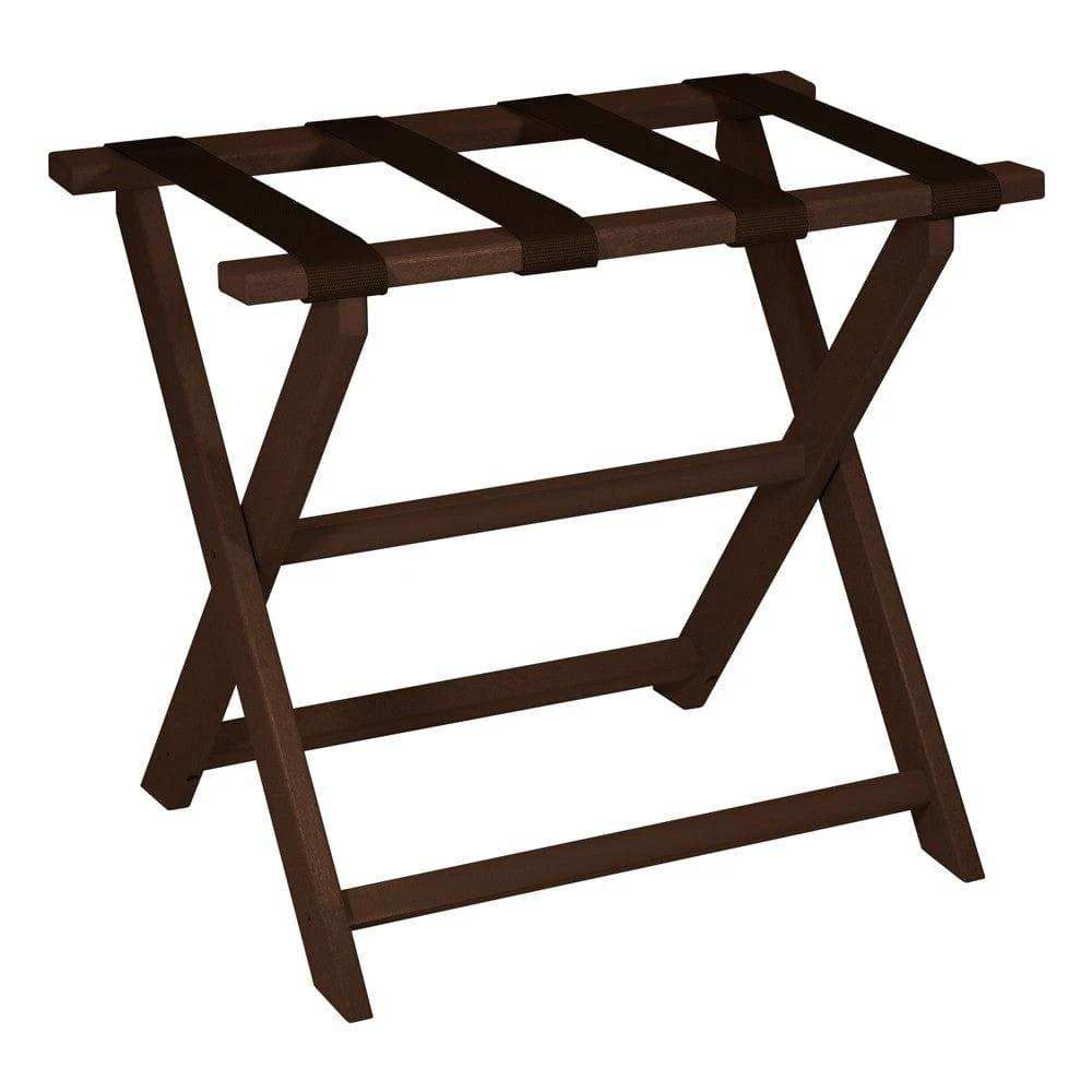 Earth Friendly Brown Folding Luggage Rack With Brown Straps - Homeroots - Flyclothing LLC