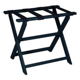 Earth Friendly Navy Blue Folding Luggage Rack With Navy Straps - Homeroots - Flyclothing LLC