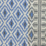 Gray And Blue Aztec Diamond Throw Pillow - Homeroots - Flyclothing LLC