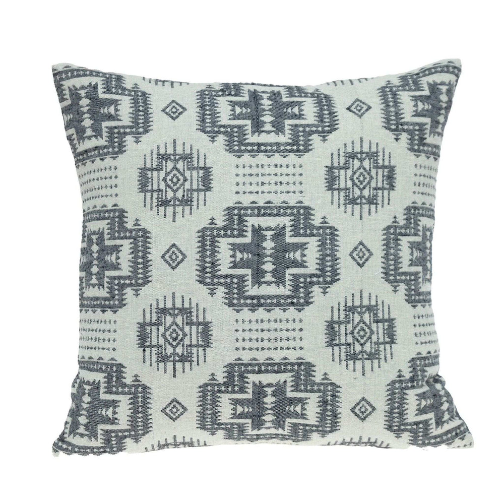 Gray Aztec Design Throw Pillow - Homeroots - Flyclothing LLC