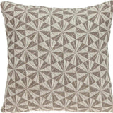 Pale Brown Pinwheels Throw Pillow - Homeroots - Flyclothing LLC