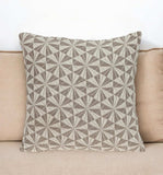 Pale Brown Pinwheels Throw Pillow - Homeroots - Flyclothing LLC