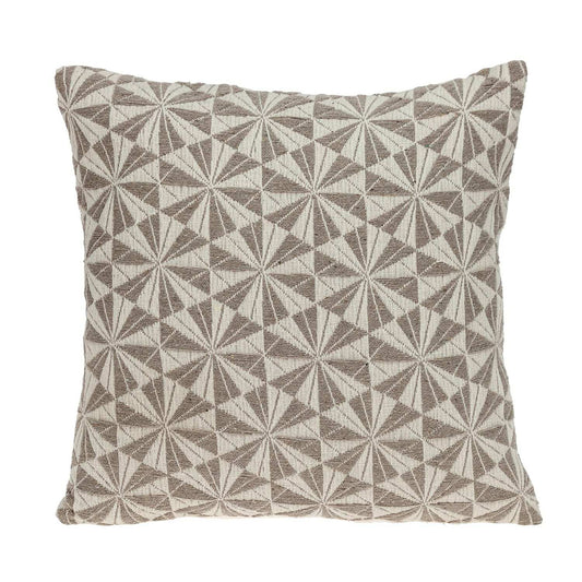 Pale Brown Pinwheels Throw Pillow - Homeroots - Flyclothing LLC