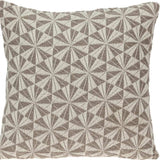 Pale Brown Pinwheels Throw Pillow - Homeroots - Flyclothing LLC