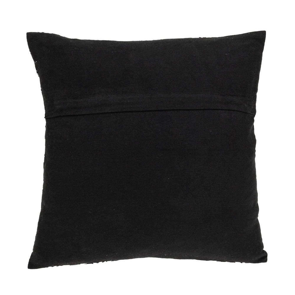 Jet Black And White Geo Throw Pillow - Homeroots - Flyclothing LLC