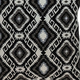 Jet Black And White Geo Throw Pillow - Homeroots - Flyclothing LLC