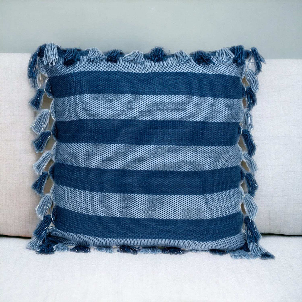 Rustic Bohemian Blue Throw Pillow - Homeroots - Flyclothing LLC