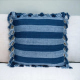 Rustic Bohemian Blue Throw Pillow - Homeroots - Flyclothing LLC