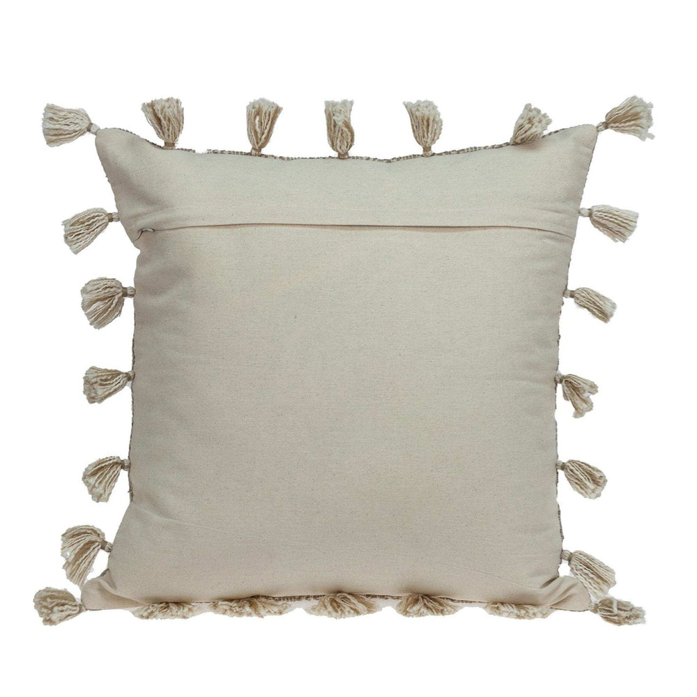 Neutral Sand Woven Throw Pillow - Homeroots - Flyclothing LLC