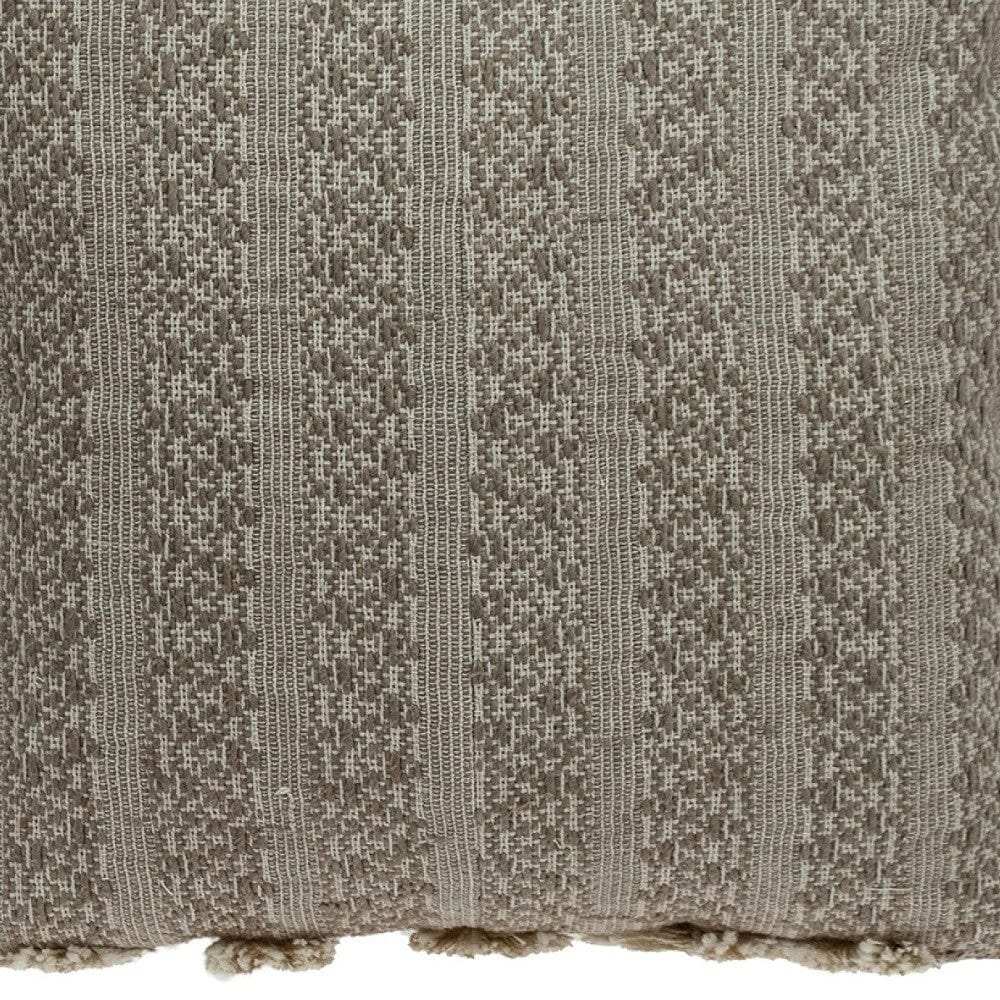 Neutral Sand Woven Throw Pillow - Homeroots - Flyclothing LLC