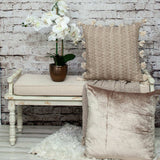 Neutral Sand Woven Throw Pillow - Homeroots - Flyclothing LLC