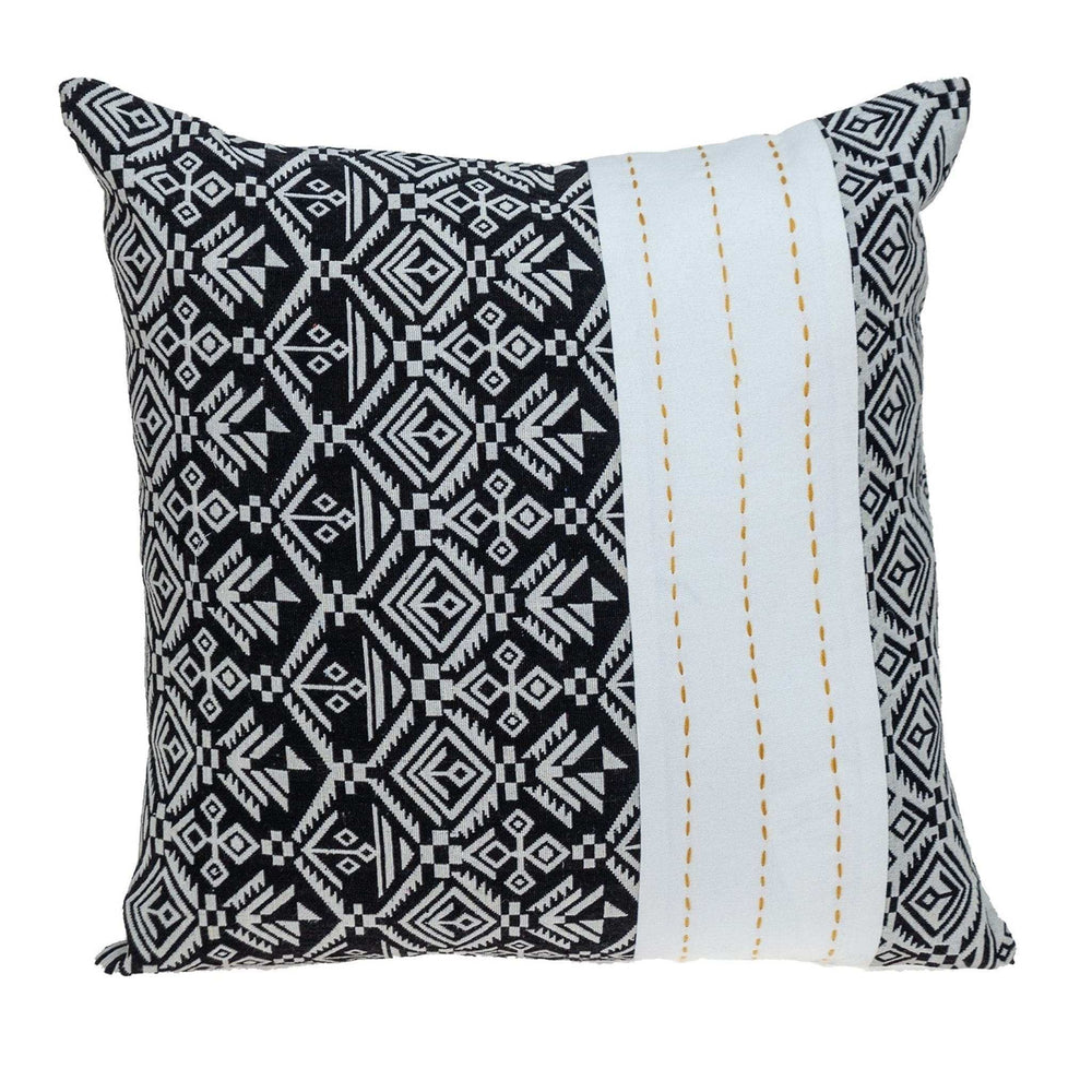 Black And White Modern Throw Pillow - Homeroots - Flyclothing LLC