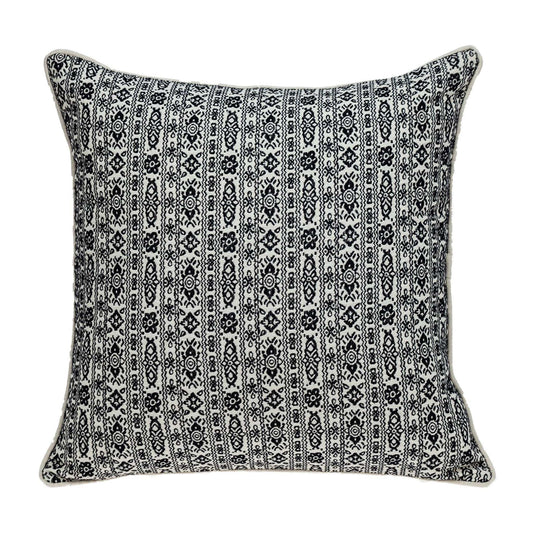 Black And White Vintage Design Throw Pillow - Homeroots - Flyclothing LLC