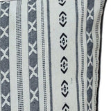 Black And White Abstract Accent Pillow - Homeroots - Flyclothing LLC