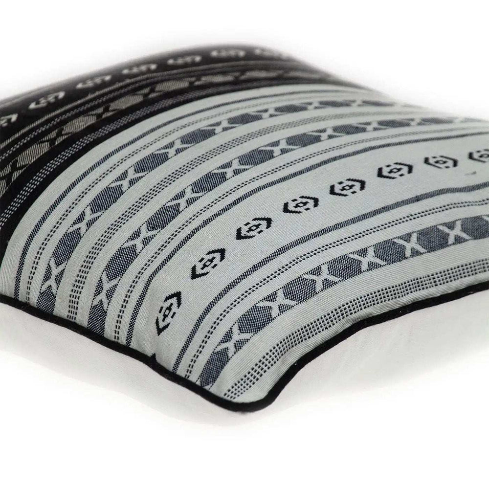Black And White Abstract Accent Pillow - Homeroots - Flyclothing LLC