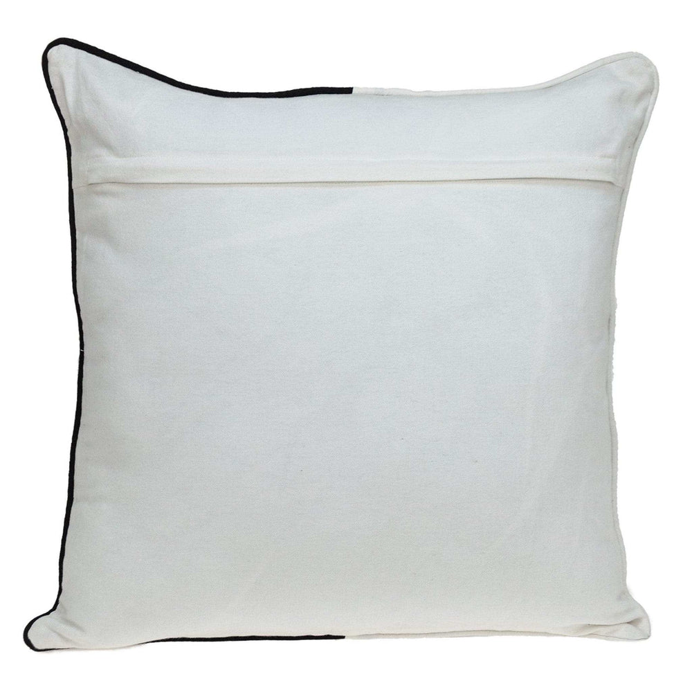 Black And White Abstract Accent Pillow - Homeroots - Flyclothing LLC