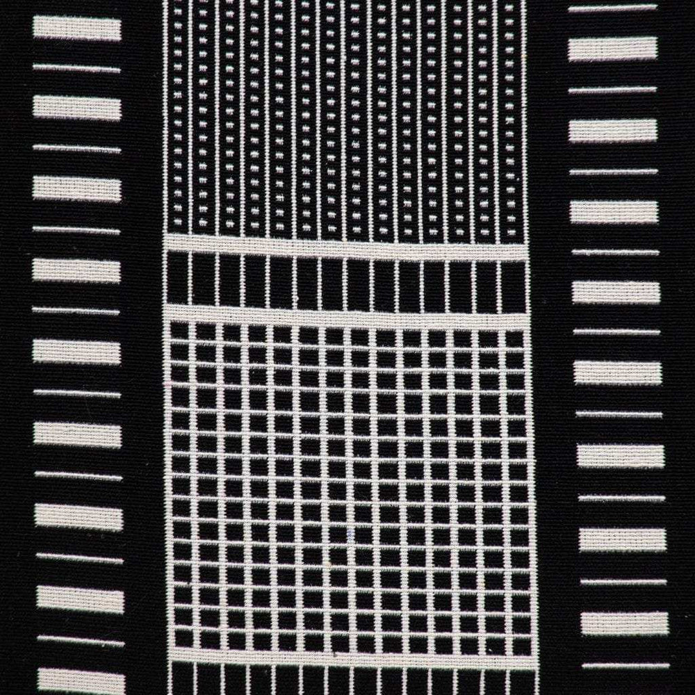 Black And White Abstract Stripes Throw Pillow - Homeroots - Flyclothing LLC