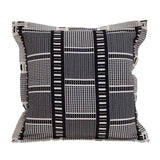 Black And White Abstract Stripes Throw Pillow - Homeroots - Flyclothing LLC