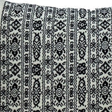 Black And White Geometric Fringe Throw Pillow - Homeroots - Flyclothing LLC