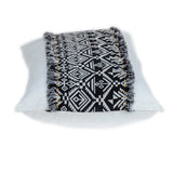 Black And White Patched Throw Pillow - Homeroots - Flyclothing LLC