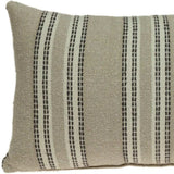 Oatmeal Stripe Weave Lumbar Throw Pillow - Homeroots - Flyclothing LLC
