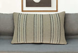 Oatmeal Stripe Weave Lumbar Throw Pillow - Homeroots - Flyclothing LLC