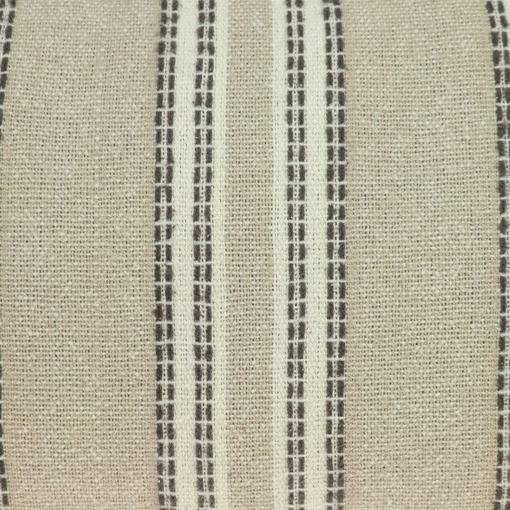 Oatmeal Stripe Weave Lumbar Throw Pillow - Homeroots - Flyclothing LLC