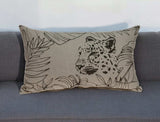 Jaguar Silhoutte Lumbar Throw Pillow - Homeroots - Flyclothing LLC