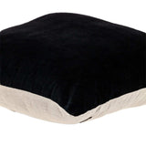 Black Velvet Two Tone Throw Pillow - Homeroots - Flyclothing LLC