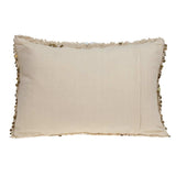 Boho Woven Shaggy Sequin Lumbar Pillow - Homeroots - Flyclothing LLC