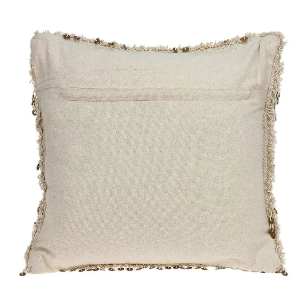 Boho Woven Shaggy Sequin Throw Pillow - Homeroots - Flyclothing LLC