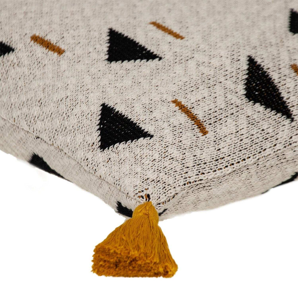 Natural Knitted Throw Pillow - Homeroots - Flyclothing LLC