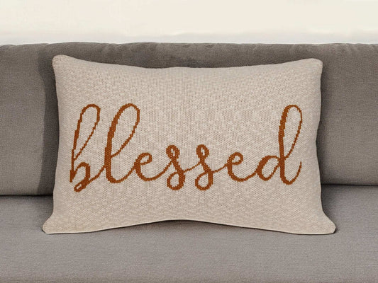 Blessed Carmel Throw Pillow - Homeroots - Flyclothing LLC