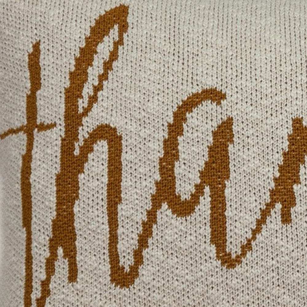 Thankful Decorative Pillow - Homeroots - Flyclothing LLC