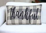 Thankful Buffalo Plaid Lumbar Throw Pillow - Homeroots - Flyclothing LLC