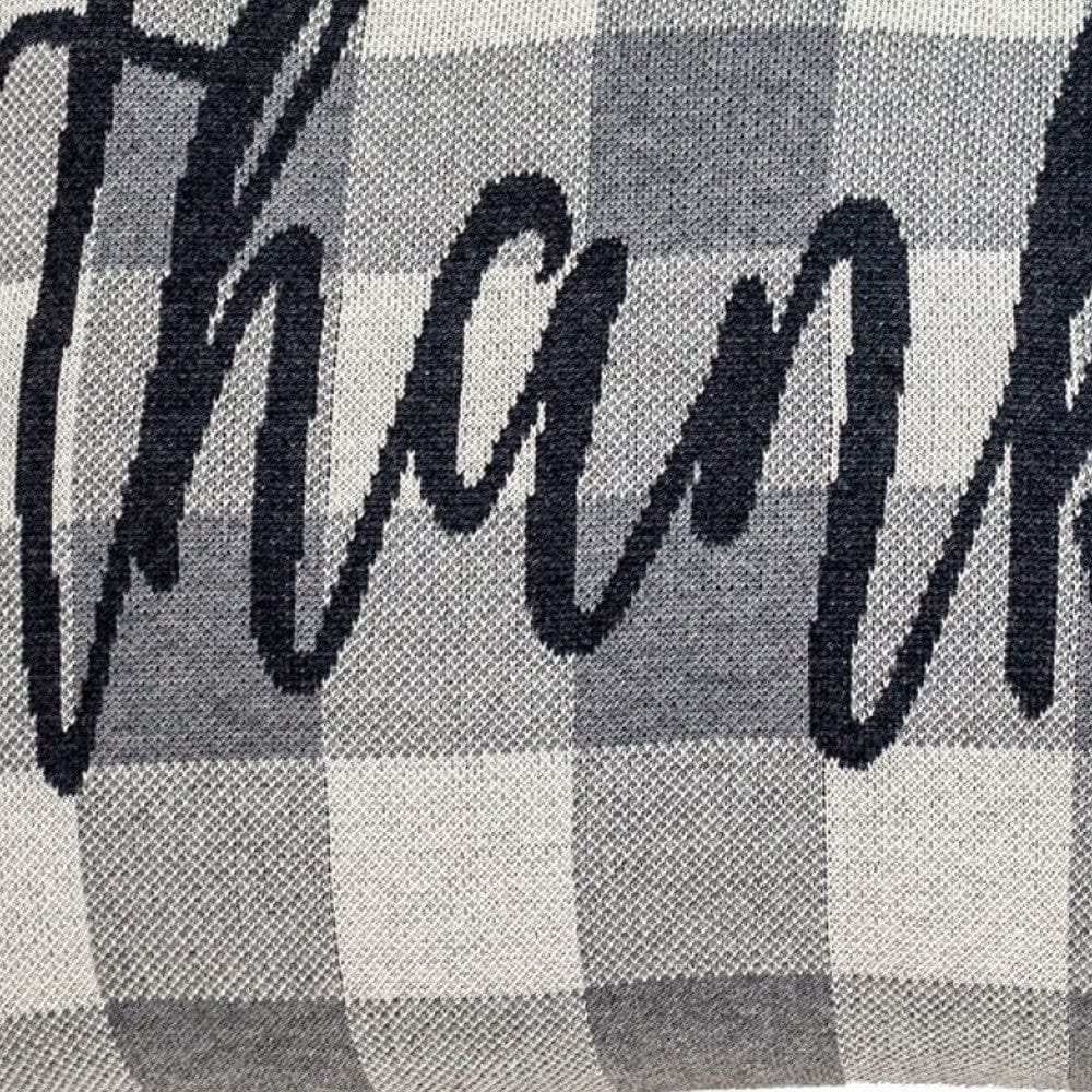 Thankful Buffalo Plaid Lumbar Throw Pillow - Homeroots - Flyclothing LLC