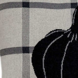 Grey Plaid Pumpkin Throw Pillow - Homeroots - Flyclothing LLC
