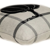 Grey Plaid Pumpkin Throw Pillow - Homeroots - Flyclothing LLC