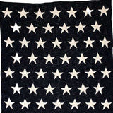 Navy Blue And White Stars Knitted Baby Blanket - Homeroots - Flyclothing LLC