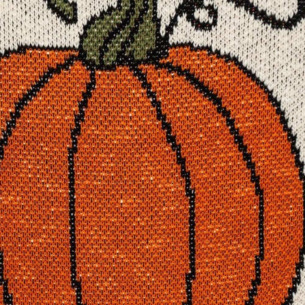 Pumpkin Silhouette Throw Pillow - Homeroots - Flyclothing LLC