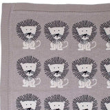 Grey Lots Of Lions Woven Knitted Baby Blanket - Homeroots - Flyclothing LLC