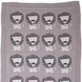 Grey Lots Of Lions Woven Knitted Baby Blanket - Homeroots - Flyclothing LLC