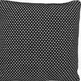 Super Black And White Check Throw Pillow - Homeroots - Flyclothing LLC