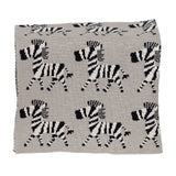 Grey Lots Of Zebras Woven Knitted Baby Blanket - Homeroots - Flyclothing LLC
